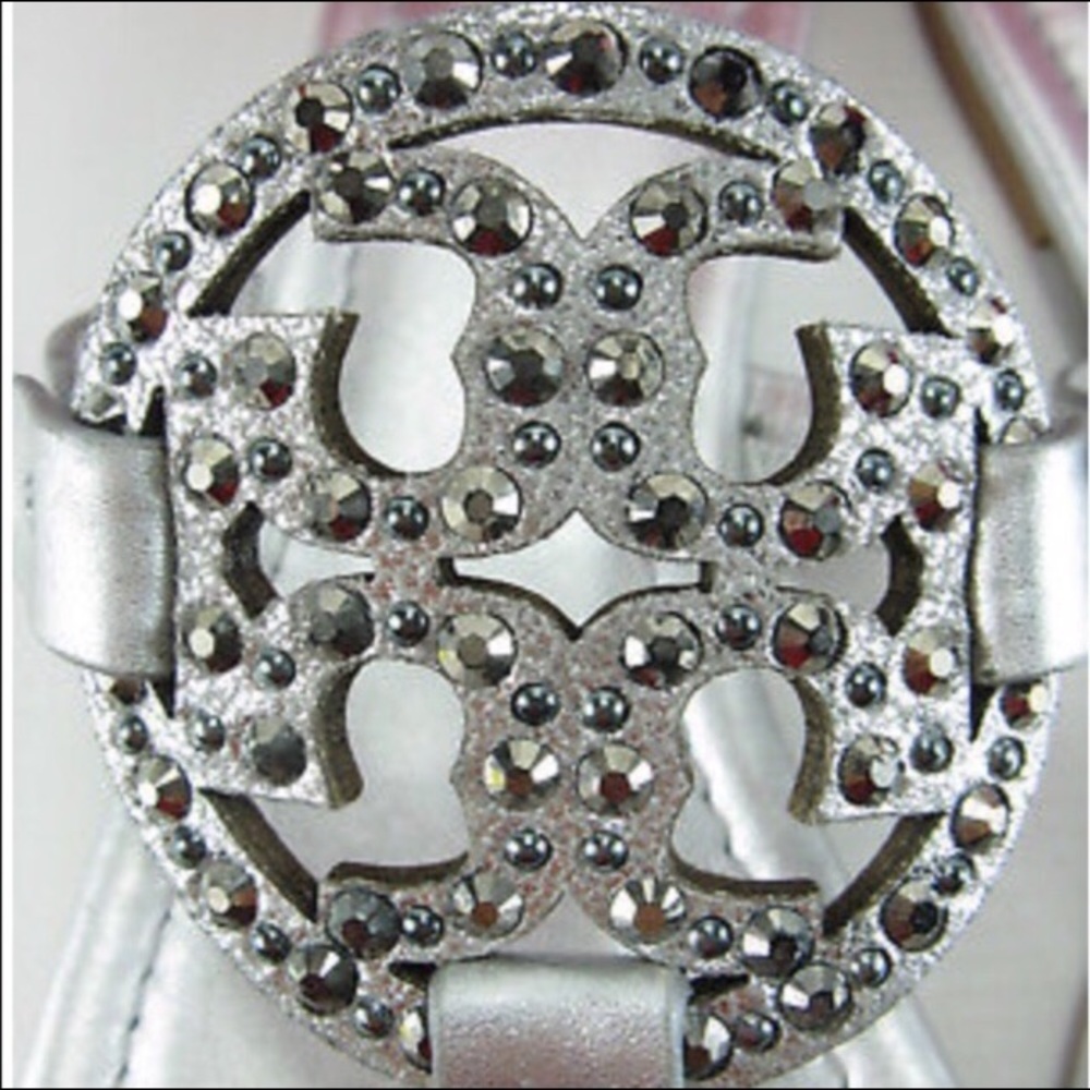 NEW• Tory Burch Miller Embellished Sandals - Picture 5 of 9